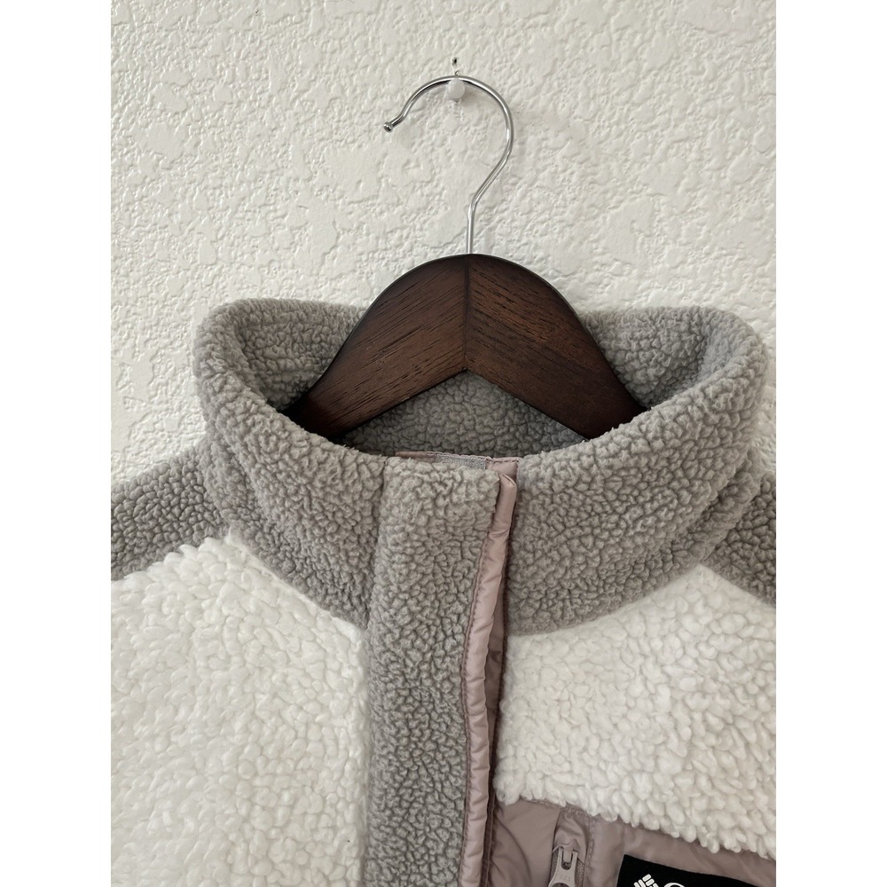 Columbia Womens Half-Zip Pullover Fleece Size Large Dove Sea Salt Outdoors - Picture 4 of 16